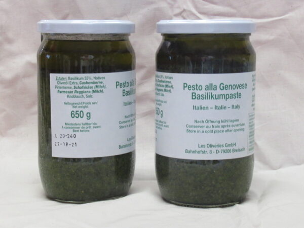 Pesto alla Genovese, großes 650gr Glas